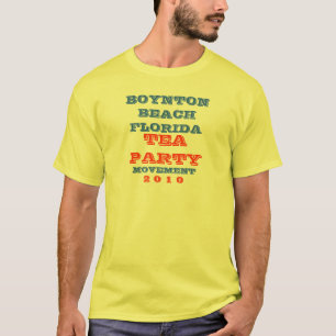 T-SHIRT MOUVEMENT DE THÉ DE LA FLORIDE DE PLAGE DE BOYNTO