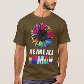T-shirt Mouvement social LGBT Fleur de tournesol de la pai