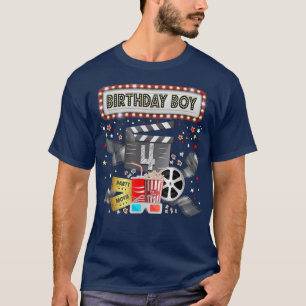 T-shirt Movie Night Birthday Party Pajama Slumber Popcorn
