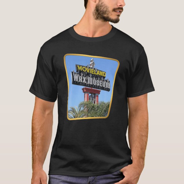 T-shirt Movieland Wax Museum Film Star Replicas (Devant)