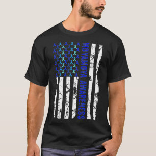 T-shirt Moyamoya Awareness USA Drapeau Moyamoya Maladie Po