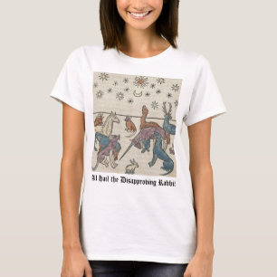 T-shirt Moyen Age désapprouver Rabbit Unicorn Animal Art