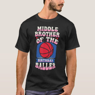 T-shirt Moyenne Frère De Basketball Anniversaire T