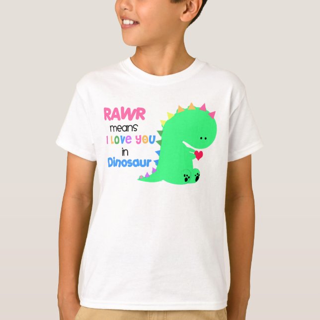 T-shirt Moyens de Rawr je t'aime dans la chemise #2 de (Devant)