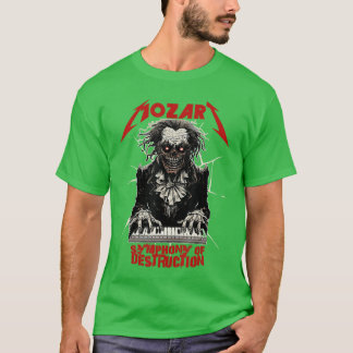 T-shirt MOZART Funny HeavyMetal s Classical Music Band Ble
