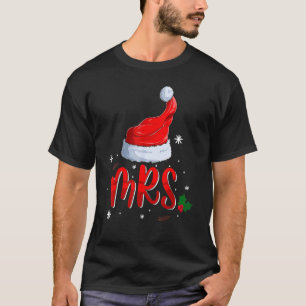 T-shirt Mr and Mrs Claus Couples Matching Christmas Pajama