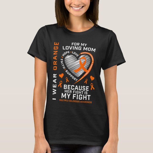 T-shirt MS Cadeaux Vêtements Mère Mère Sclérose en plaques (Devant)