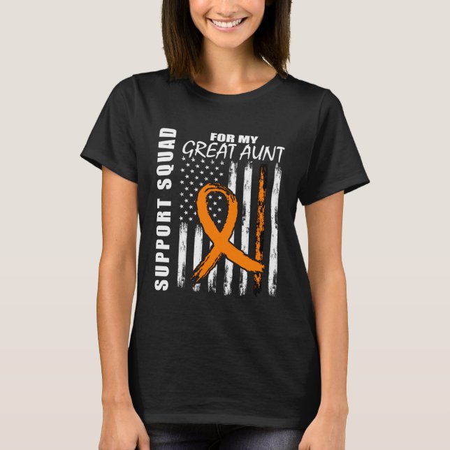 T-shirt MS Great Aunt Multiple Sclerosis Awareness Flag Fa (Devant)