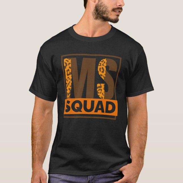 T-shirt Ms Squad Multiple Sclerosis Awareness and MS Suppo (Devant)