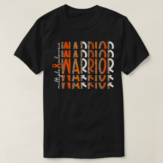 T-shirt MS Warrier Sclérose en plaques Sensibilisation Ora (Design devant)