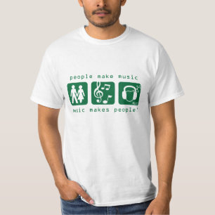 T-shirt MSI : La musique fait la pièce en t d'icône de