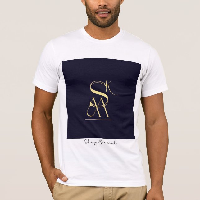 T-shirt MSK vavy & Gold - Belle conception (Devant)