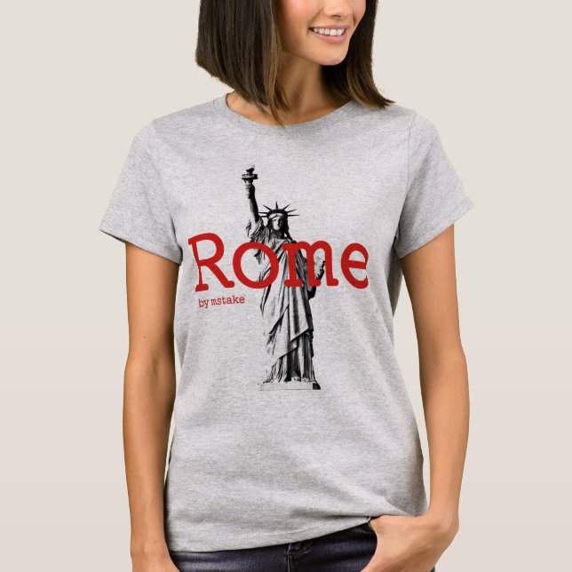 T-shirt Mstake de Rome et de New York (Devant)