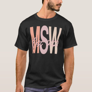 T-shirt Msw 2022 Diplôme de travail social Masters