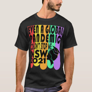 T-shirt MSW Social Work Masters Diplôme Diplôme Social W