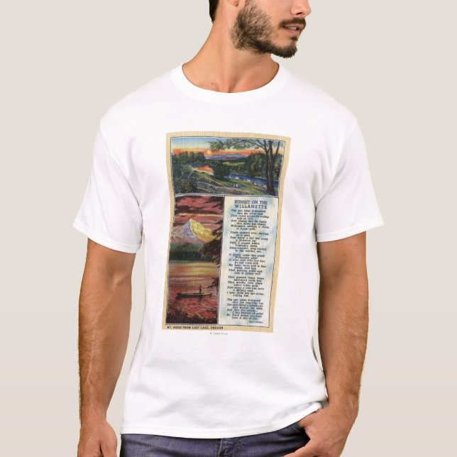 T-shirt Mt. Capot de vue perdue de lac (Devant)