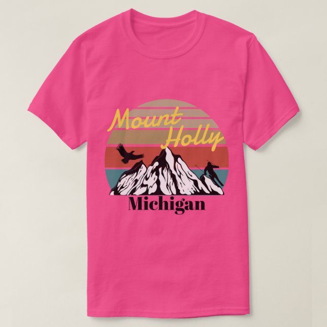 T-shirt Mt Holly ski Michigan (Design devant)