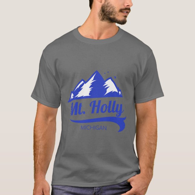 T-shirt Mt Holly ski Michigan 1 (Devant)
