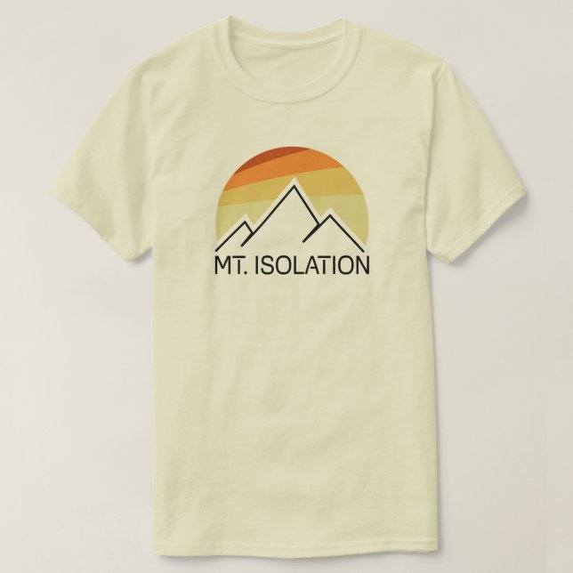 T-shirt Mt Isolation New Hampshire Retro (Design devant)