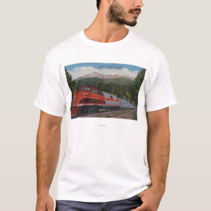 T-shirt Mt. rocheux Rocket (train), crête de brochets, le