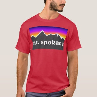 T-shirt Mt Spokane Mountain Washington Ski Snowboard Mt Ba
