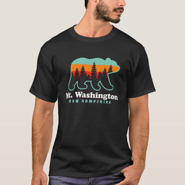 T-shirt Mt Washington New Hampshire Mountains Randonnée Be (Devant)