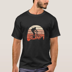 T-shirt Mtb Biker Retro Classic Sunset Mountain Bike
