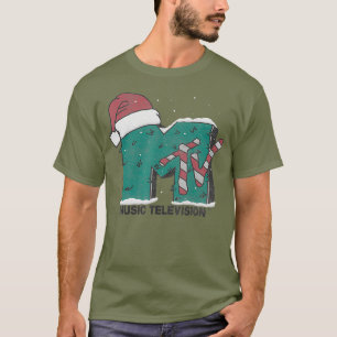 T-shirt MTV Music Sucre de canne de télévision Noël