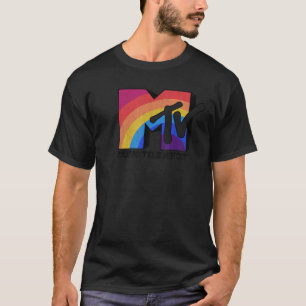 T-shirt MTV Rainbow Logo Musique Télévision Graphique