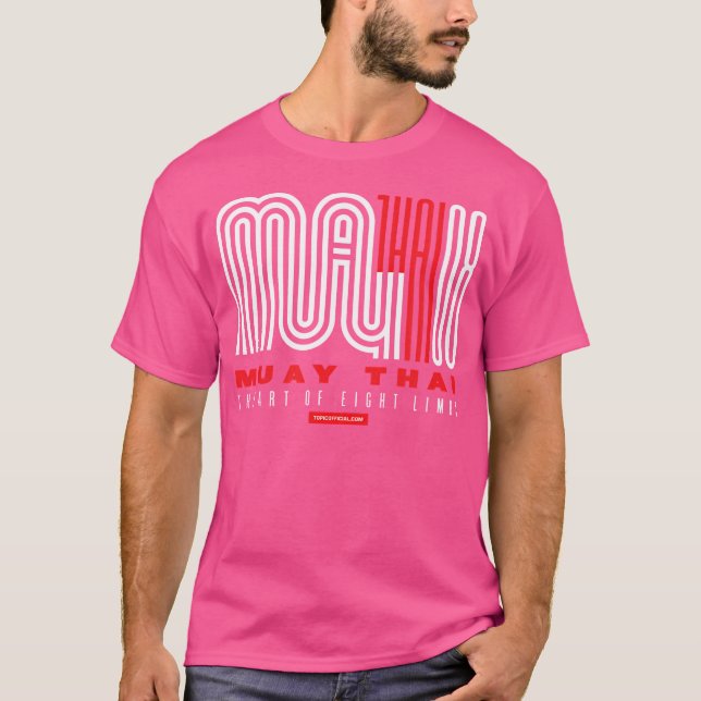 T-shirt Muay Thai Avec Typographie Personnalisée (Devant)