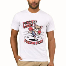 T-shirt Muay Thai Boxing Cute Anime Cat