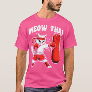 T-shirt Muay Thai Cat Meow Thai Neko Muay Thai