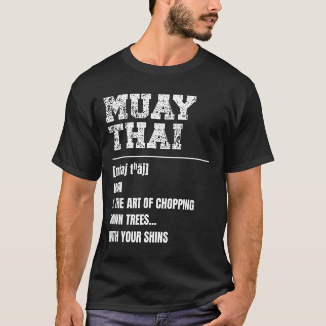 T-shirt Muay Thai Définition Martial Arts Thai Boxe Mart (Devant)