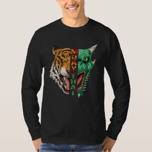 T-shirt Muay Thai Dragon et tête de tigre Thaiboxing