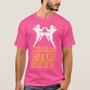 T-shirt Muay Thai Efface L'Esprit Je Thai Boxing Je Muay T