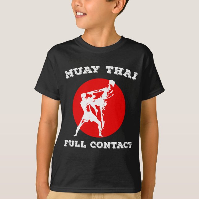 T-shirt Muay Thai Full Contact d'affaires Thai Martial Art (Devant)