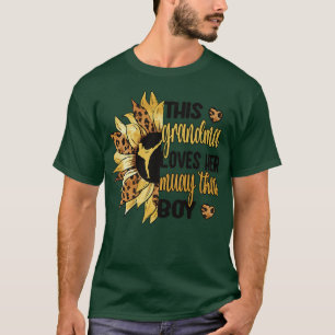 T-shirt Muay Thai Grandma Sunflower Muay Thai Grand-mère