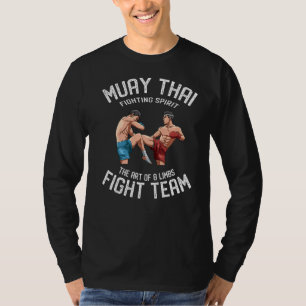 T-shirt Muay Thai L'De 8 Membres Thai Boxe Équipe de comba