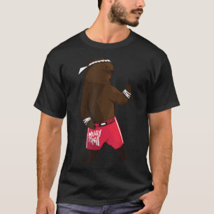 T-shirt Muay Thai Martial Arts Dons Ours Combattre