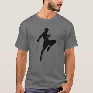 T-shirt Muay Thai Silhouette Boxe Funny Arts Martiaux Gif