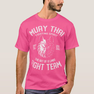 T-shirt Muay Thai Wolf équipe de combat Nak Muay Kickboxin