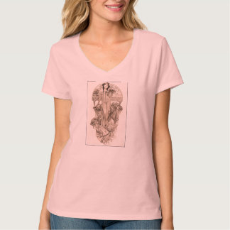 T-shirt Mucha - rose