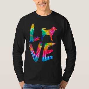 T-shirt Mudi Tie Dye Log Chien Maman Papa