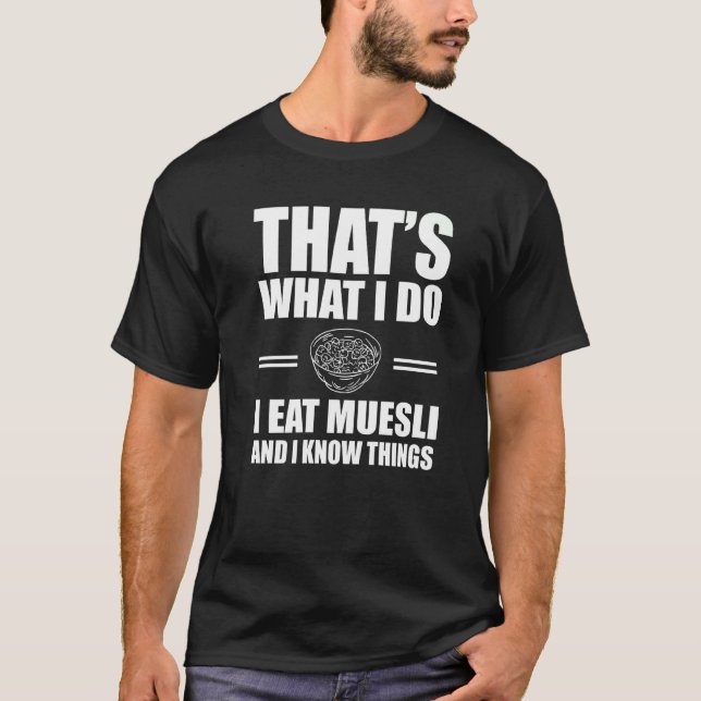 T-shirt Muesli Outfit Love Cereal Breakfast (Devant)