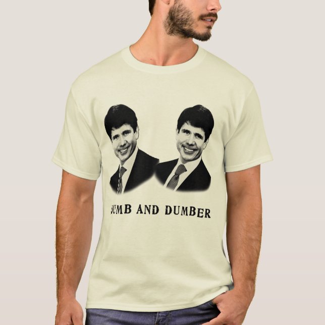 T-shirt muet et plus muet de Rod Blagojevich (Devant)