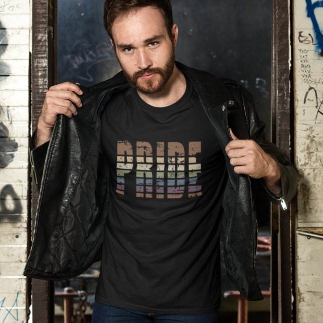 T-shirt Muet Pastel Retro Gay pride Rainbow LGBTQ2S+ (Créateur téléchargé)