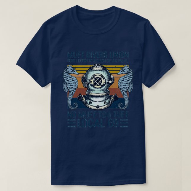 T-shirt Muff Divers Union Going Down In Search Of The Pear (Design devant)