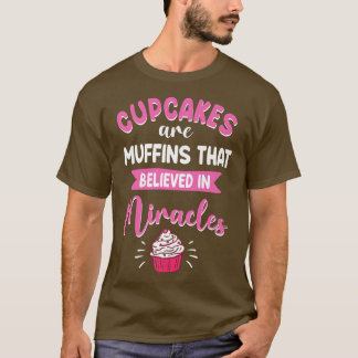 T-shirt Muffine de gâteau à la cuisson au four