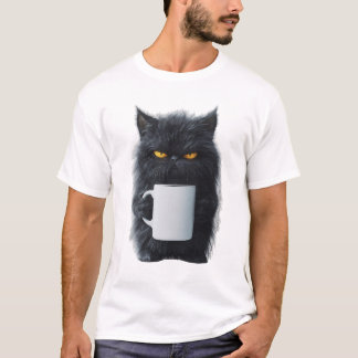 T-shirt Mug à café Chat Mignon - Design en Céramique de Ch