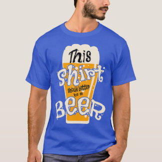 T-shirt Mug de bière avec une citation de bière